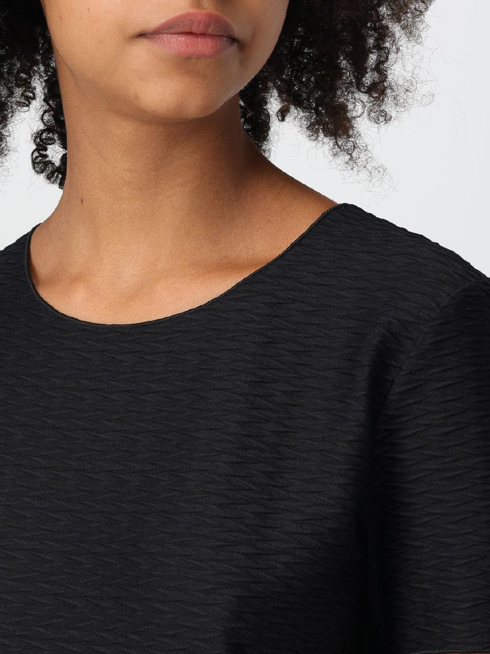 Giglio T-shirt Emporio Armani In Viscosa Con Lavorazione In Rilievo
