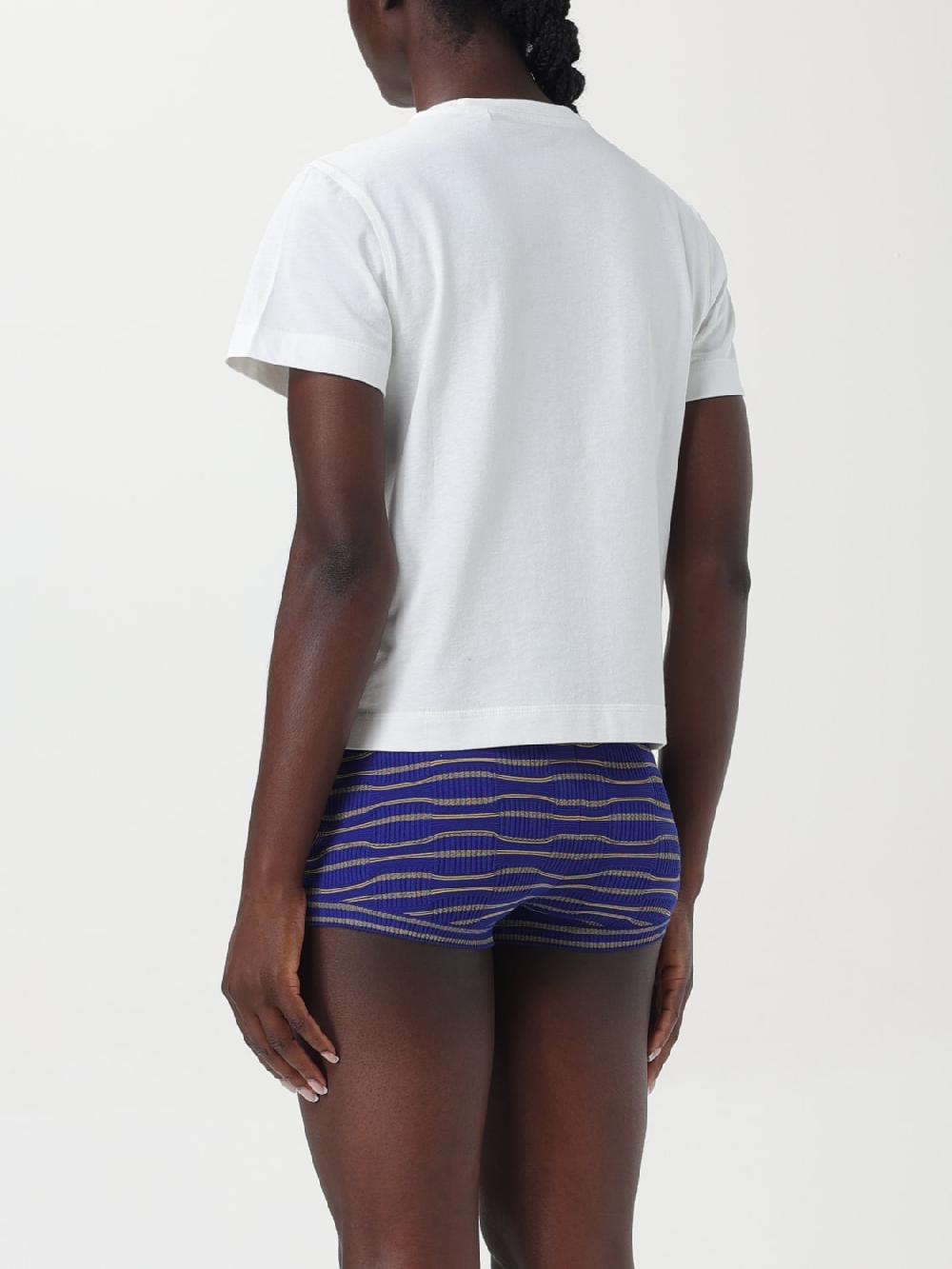 Giglio T-shirt In Cotone Burberry Con Stampa Grafica