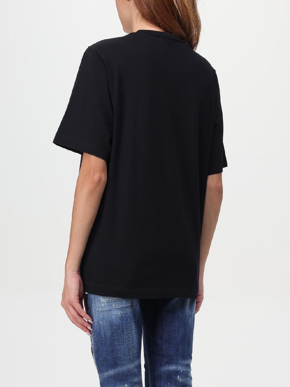 Giglio T-shirt In Cotone Dsquared2 Con Applicazioni