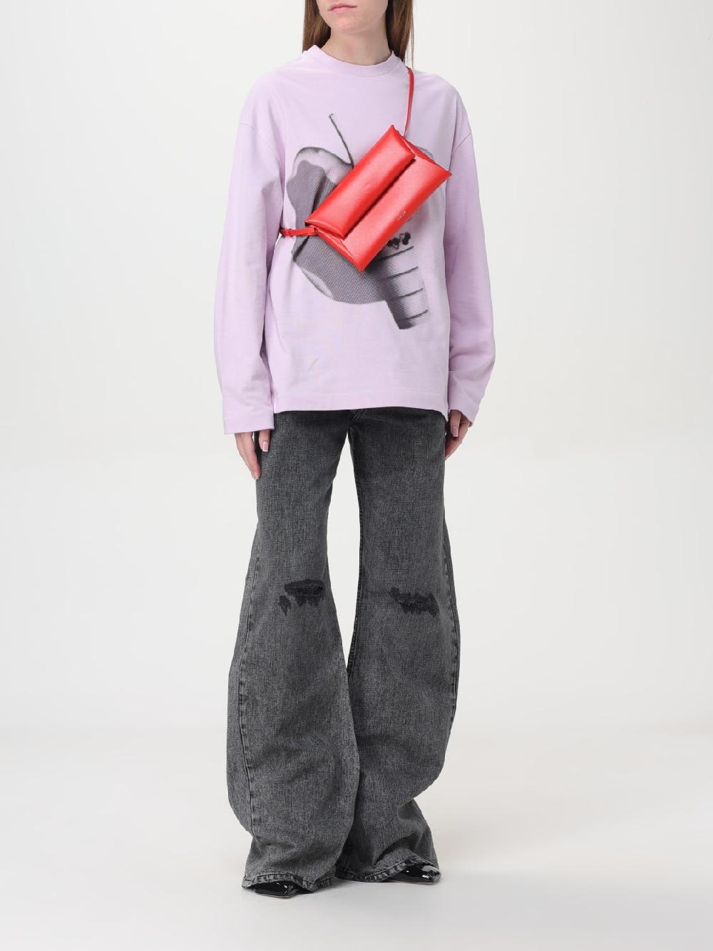 Giglio T-shirt In Cotone Jil Sander Con Stampa Grafica