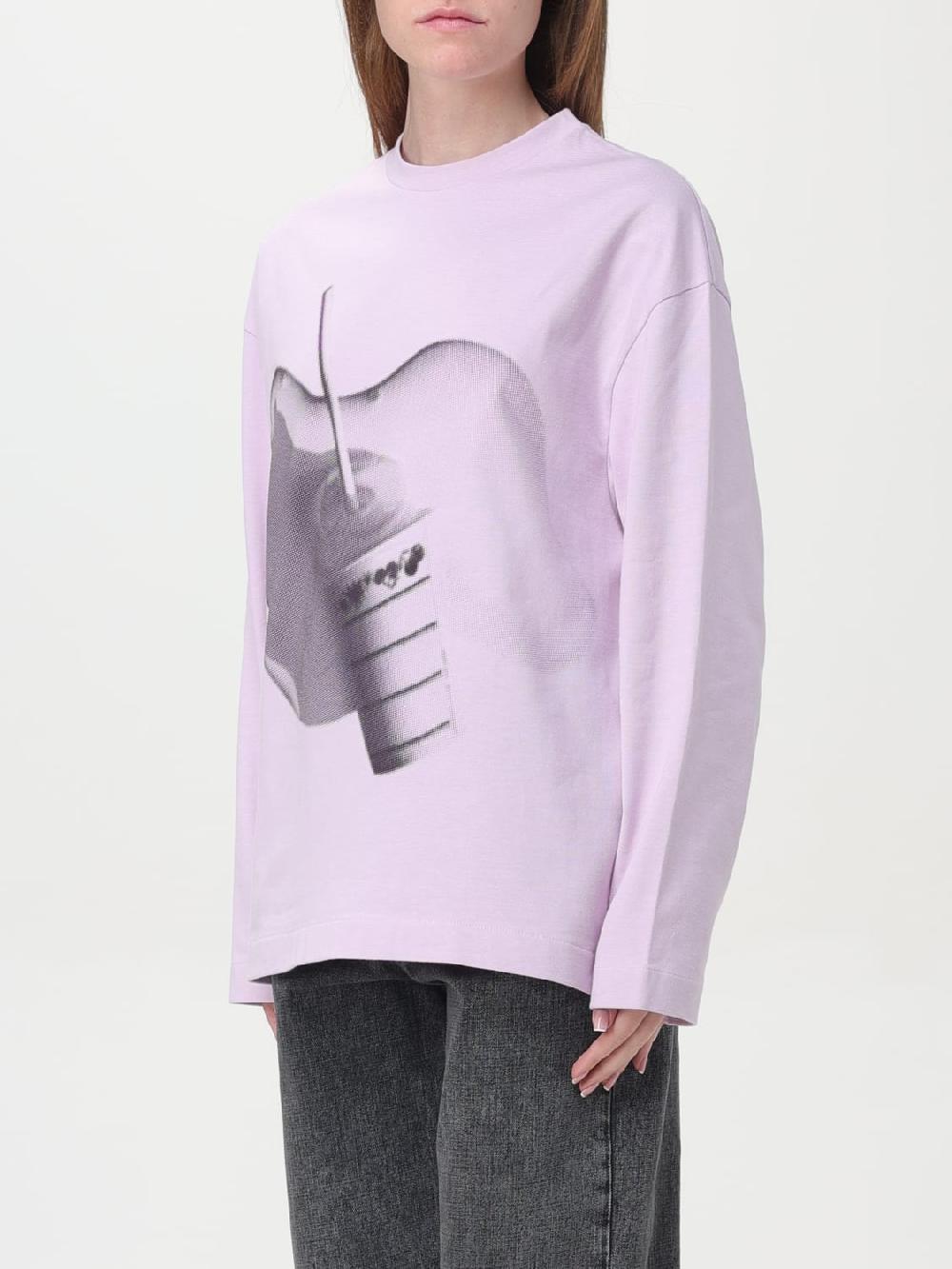 Giglio T-shirt In Cotone Jil Sander Con Stampa Grafica