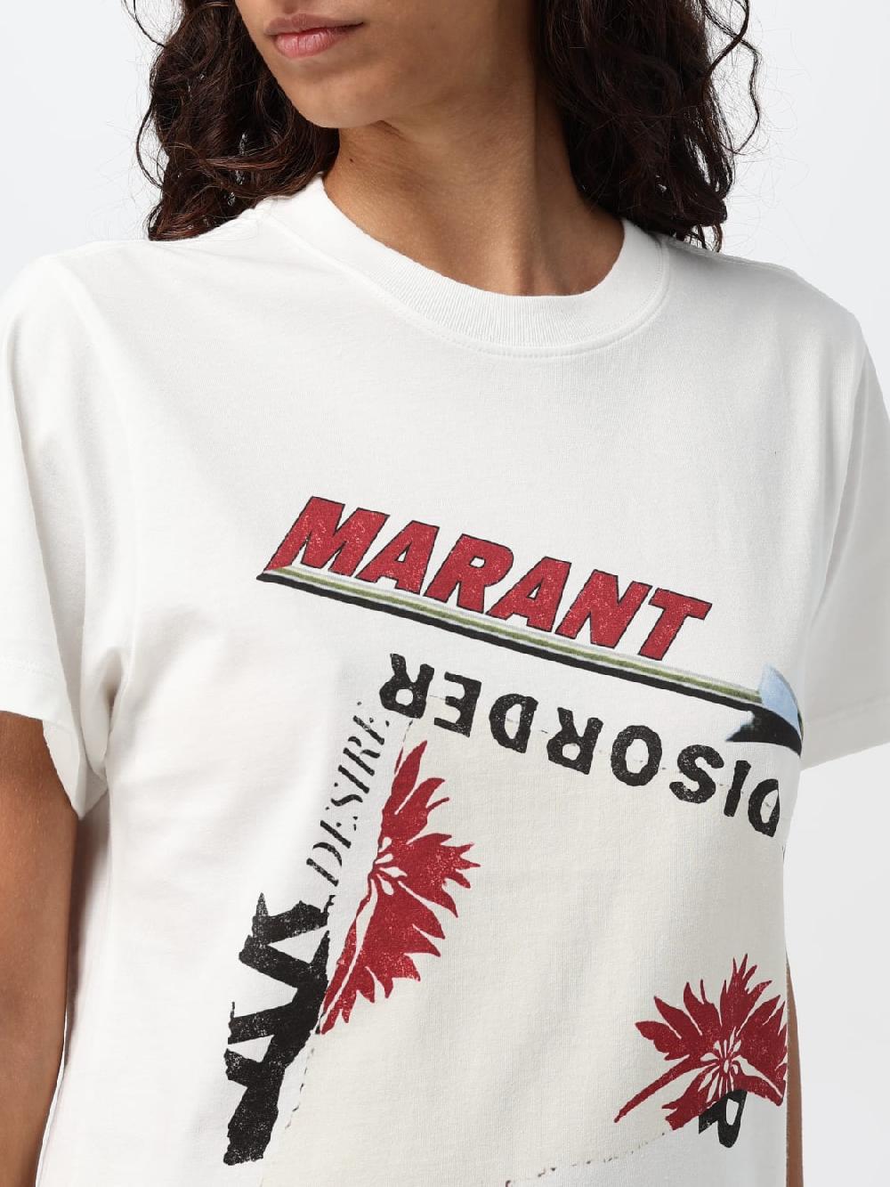 Giglio T-shirt Isabel Marant Etoile In Cotone Con Stampa Logo