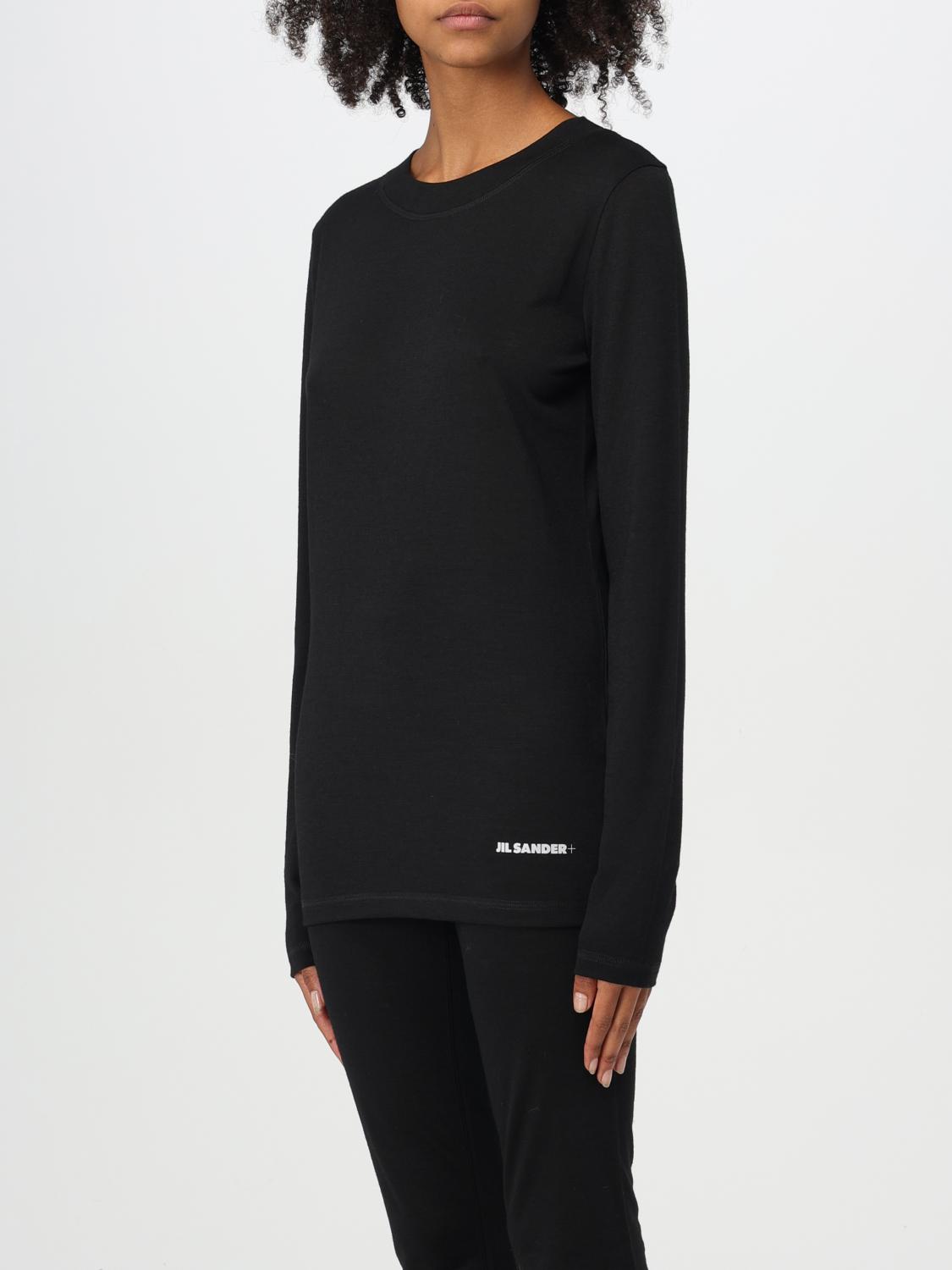 Giglio T-shirt Jil Sander In Misto Lana Vergine Con Logo