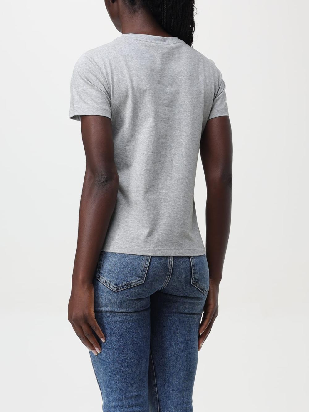Giglio T-shirt Love Birds Pinko In Cotone Con Strass