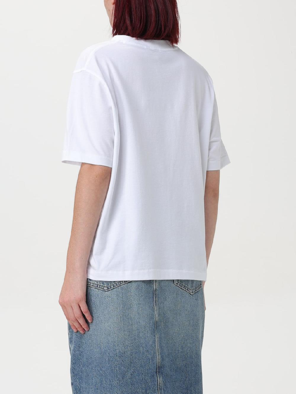 Giglio T-shirt Tommy Hilfiger In Cotone Riciclato Con Logo Ricamato