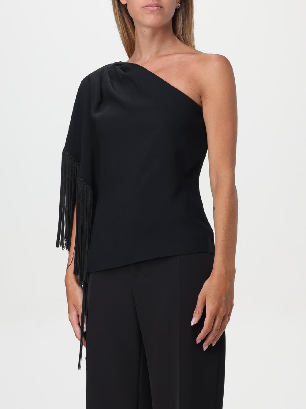 Giglio Top A Monospalla Con Frange Moschino Couture
