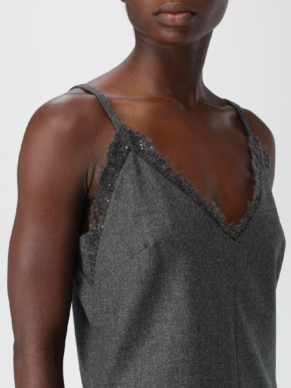 Giglio Top A Triangolo Brunello Cucinelli In Misto Lana