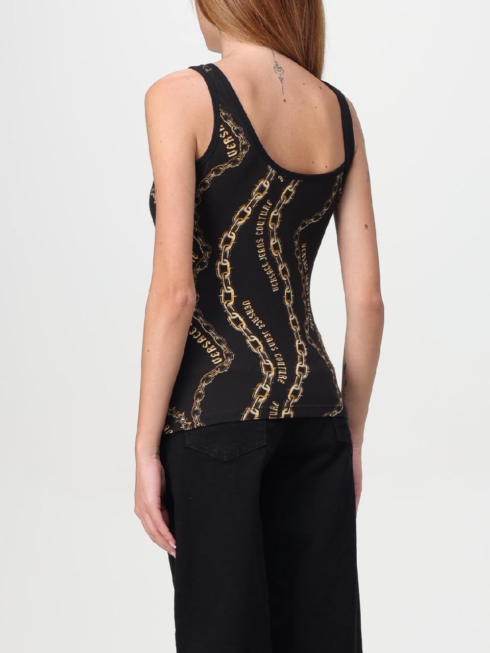 Giglio Top Con Fibbia Decorativa Versace Jeans Couture