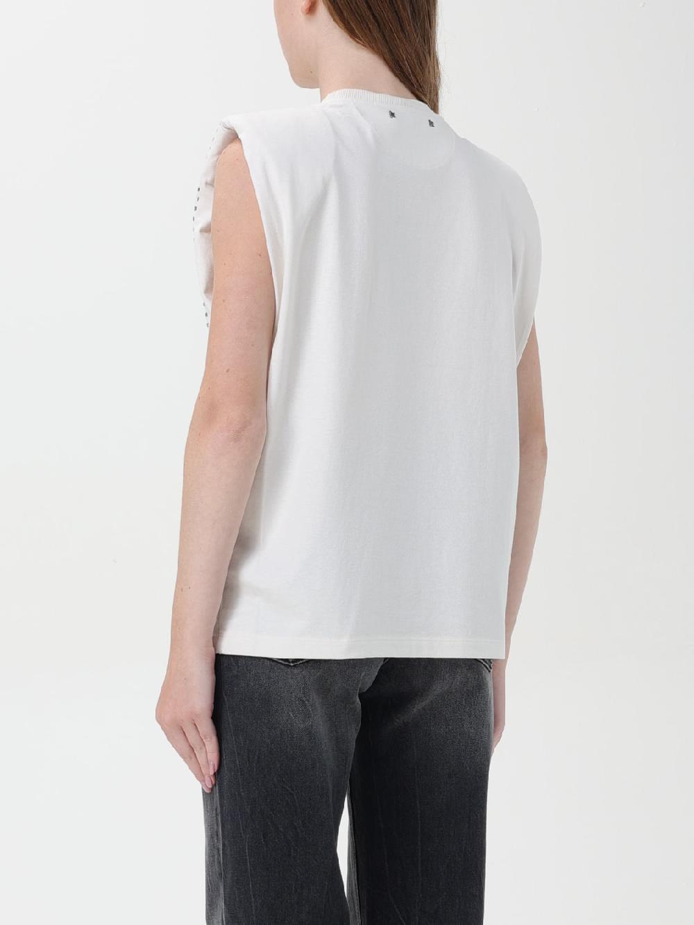 Giglio Top Di Cotone Con Cristalli All-over Golden Goose