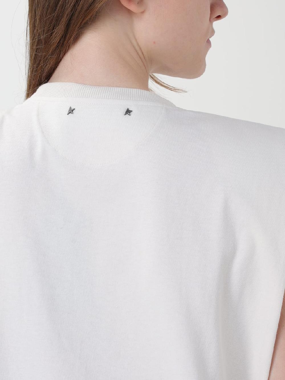 Giglio Top Di Cotone Con Cristalli All-over Golden Goose