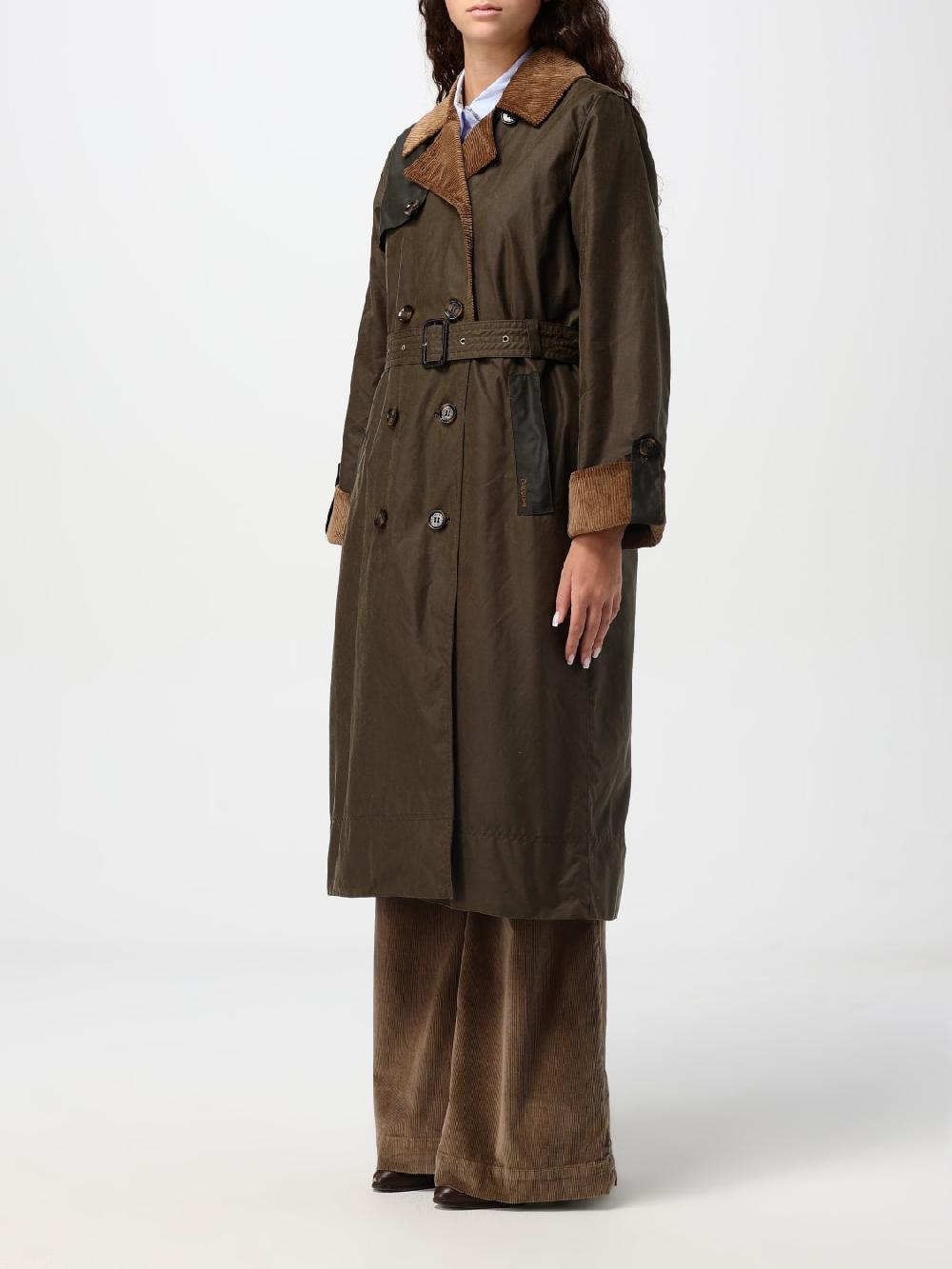 Giglio Trench A Doppiopetto Barbour In Cotone Cerato