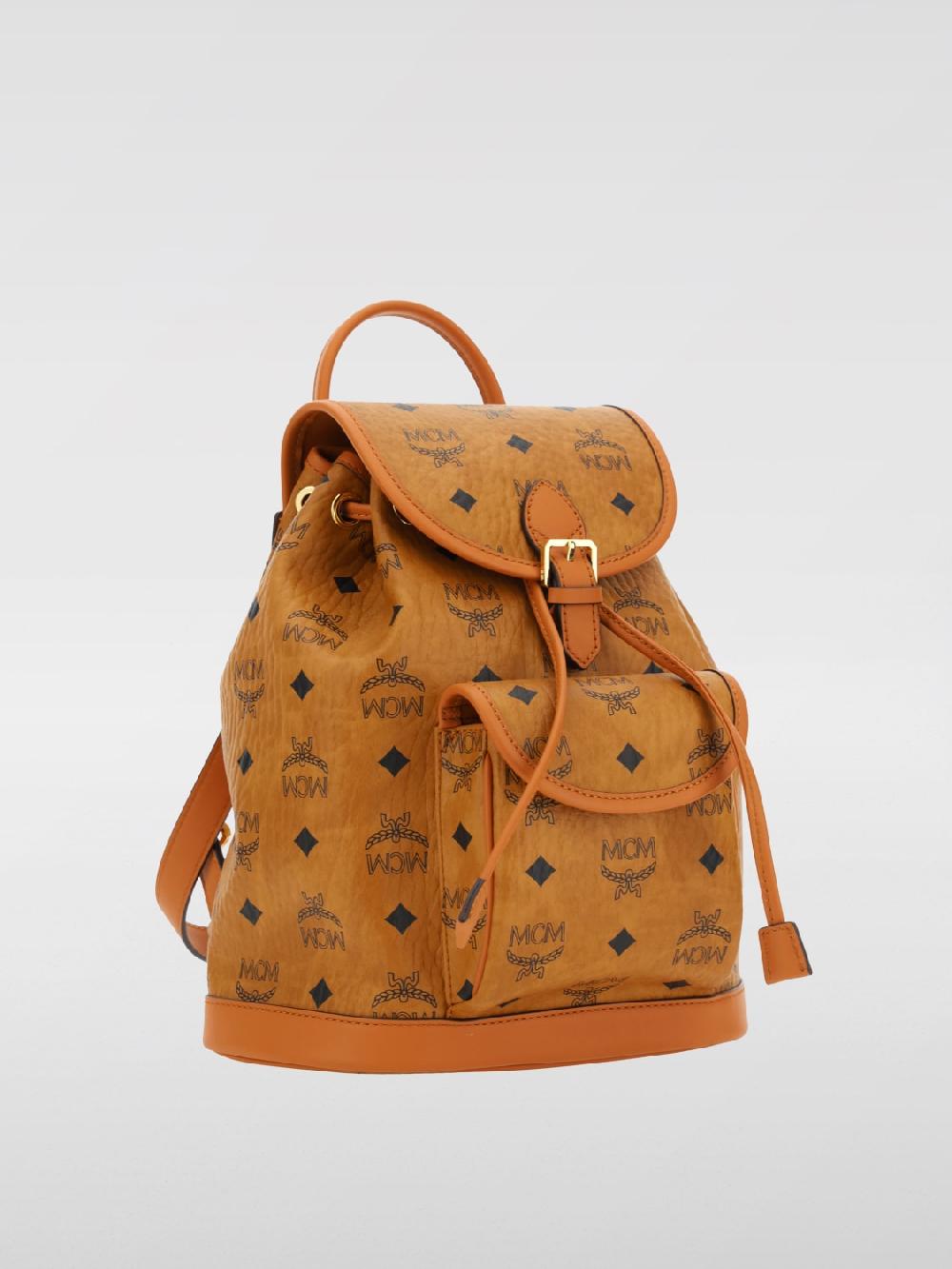 Giglio Zaino Aren Mcm In Pelle Sintetica Con Logo All Over