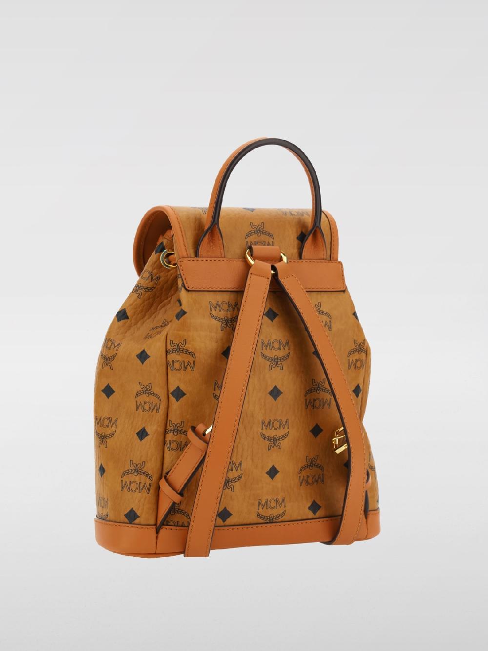Giglio Zaino Aren Mcm In Pelle Sintetica Con Logo All Over