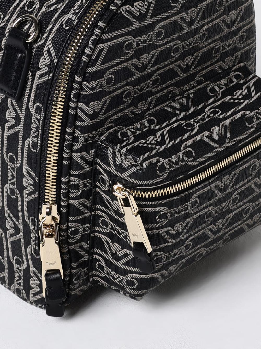 Giglio Zaino Emporio Armani In Tessuto Con Logo Jacquard