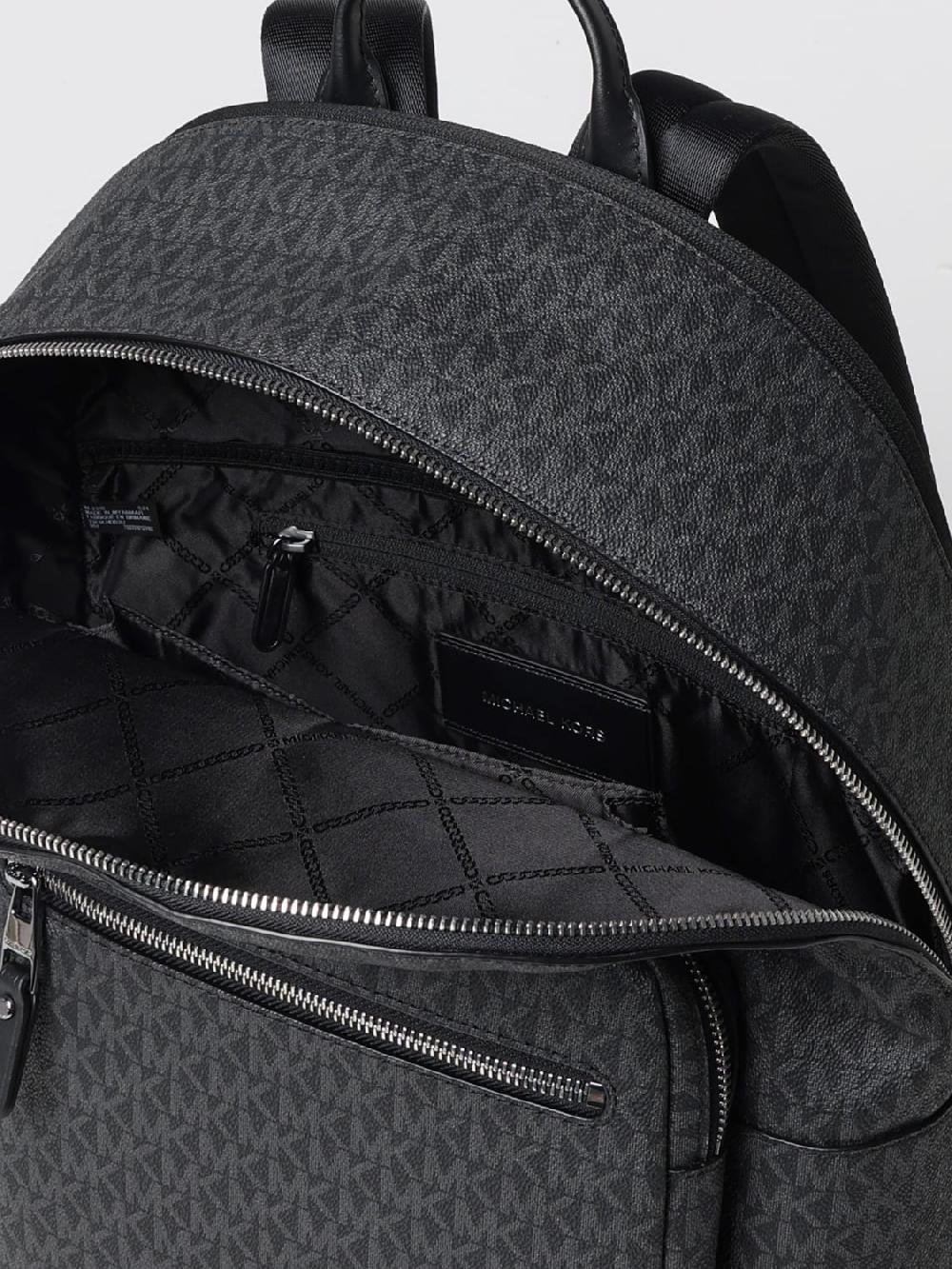 Giglio Zaino Hudson Michael Kors In Cotone Spalmato Con Monogram All Over