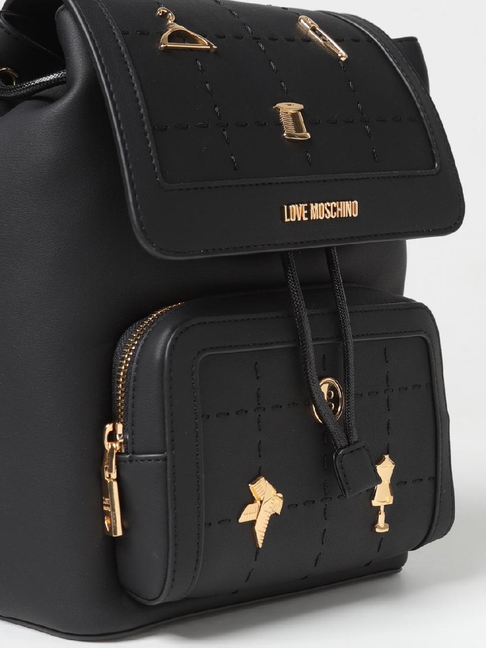 Giglio Zaino Love Moschino In Pelle Sintetica Con Applicazioni In Metallo