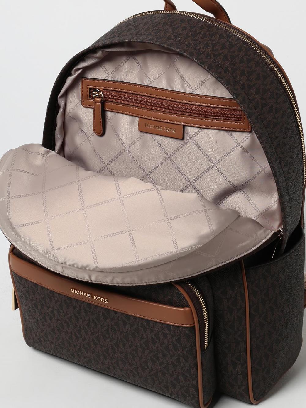 Giglio Zaino Michael Kors In Cotone Spalmato A Grana Opaca Con Monogram All Over