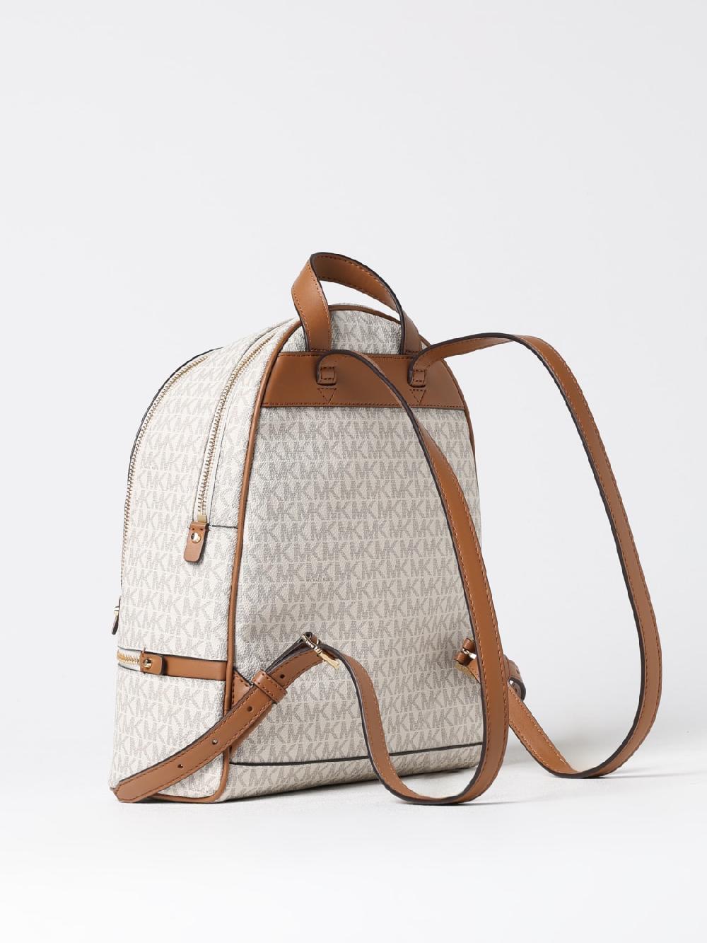 Giglio Zaino Michael Michael Kors In Cotone Spalmato Con Monogram MK All Over