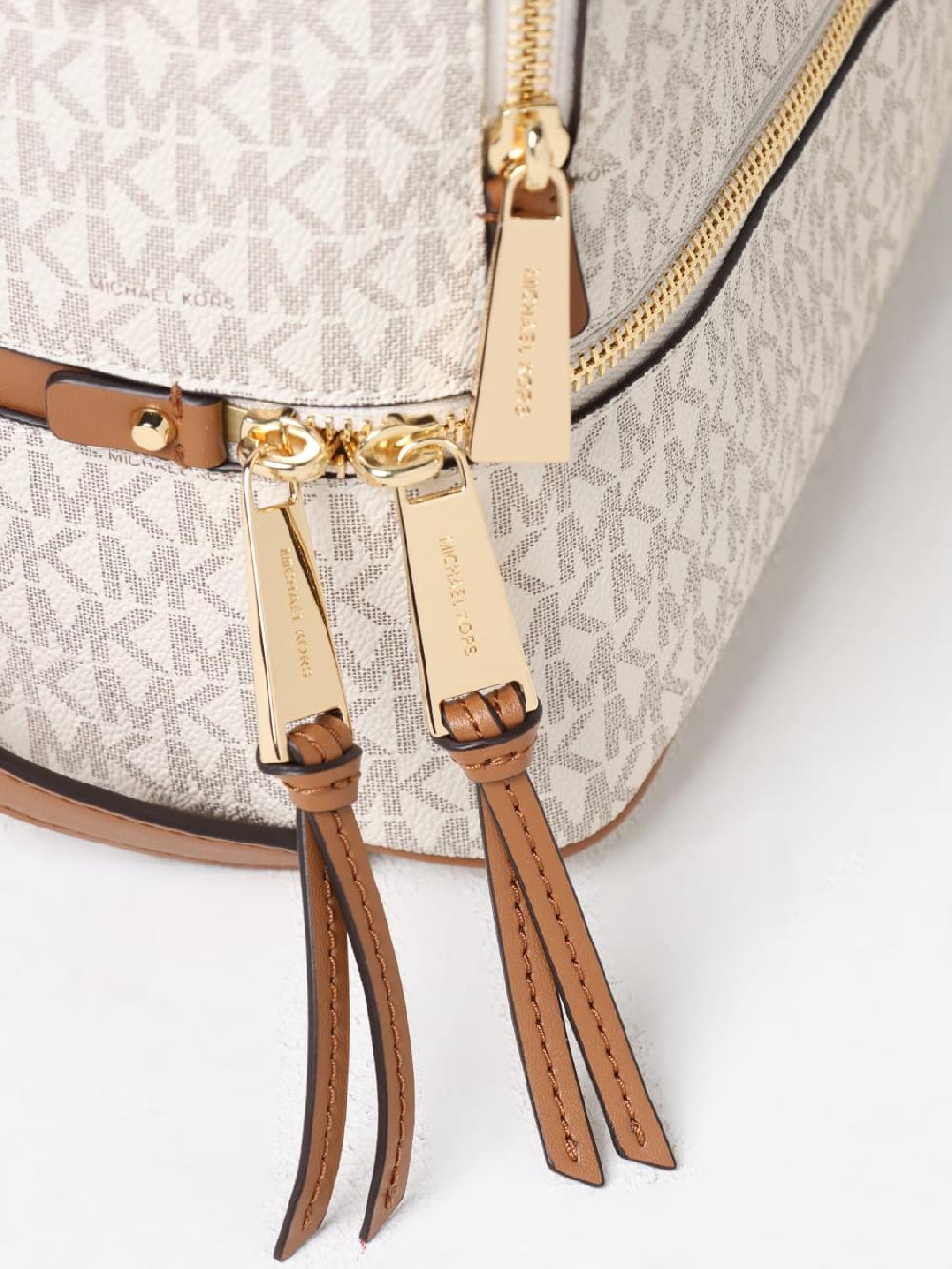 Giglio Zaino Michael Michael Kors In Cotone Spalmato Con Monogram MK All Over