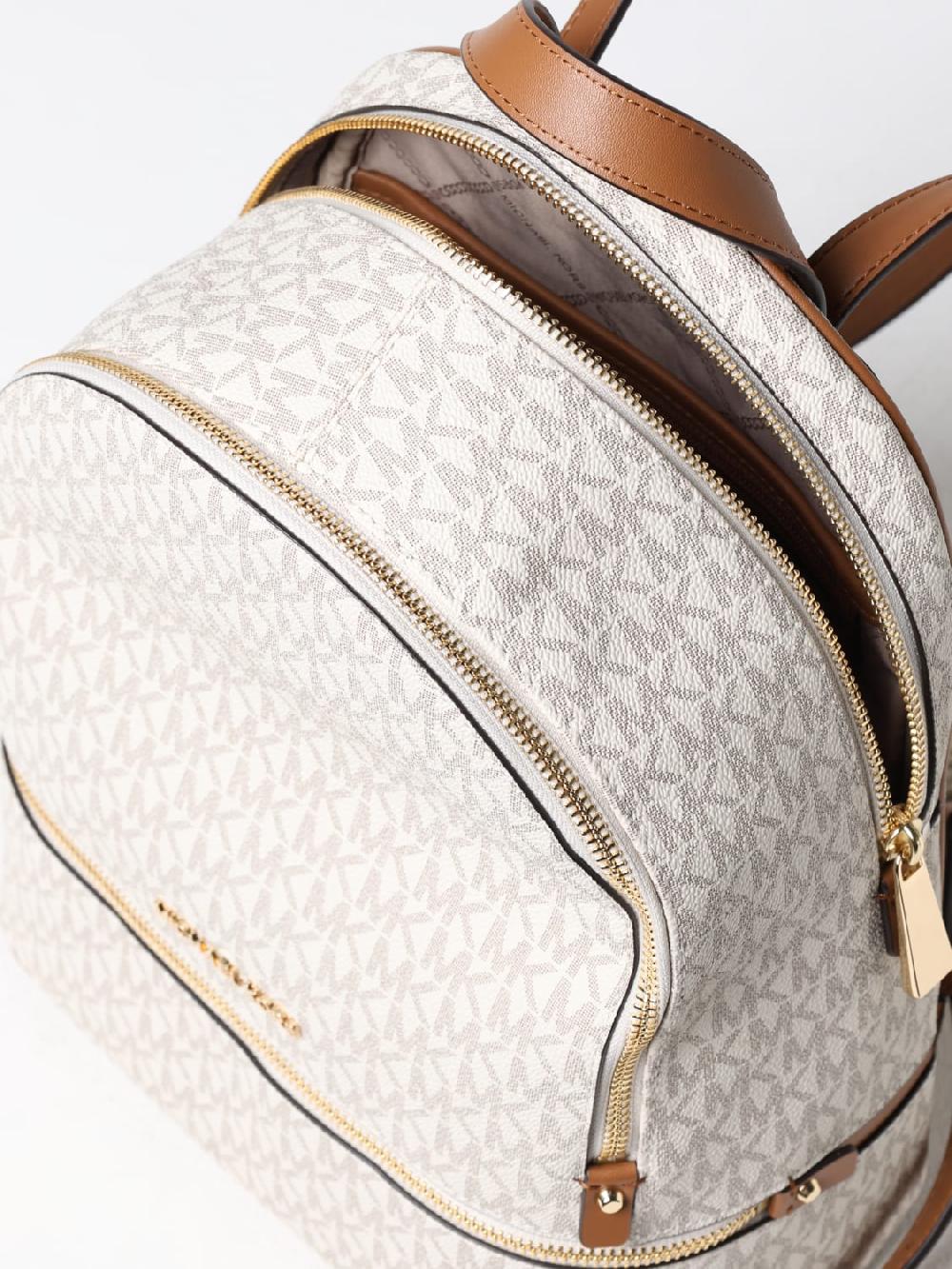 Giglio Zaino Michael Michael Kors In Cotone Spalmato Con Monogram MK All Over