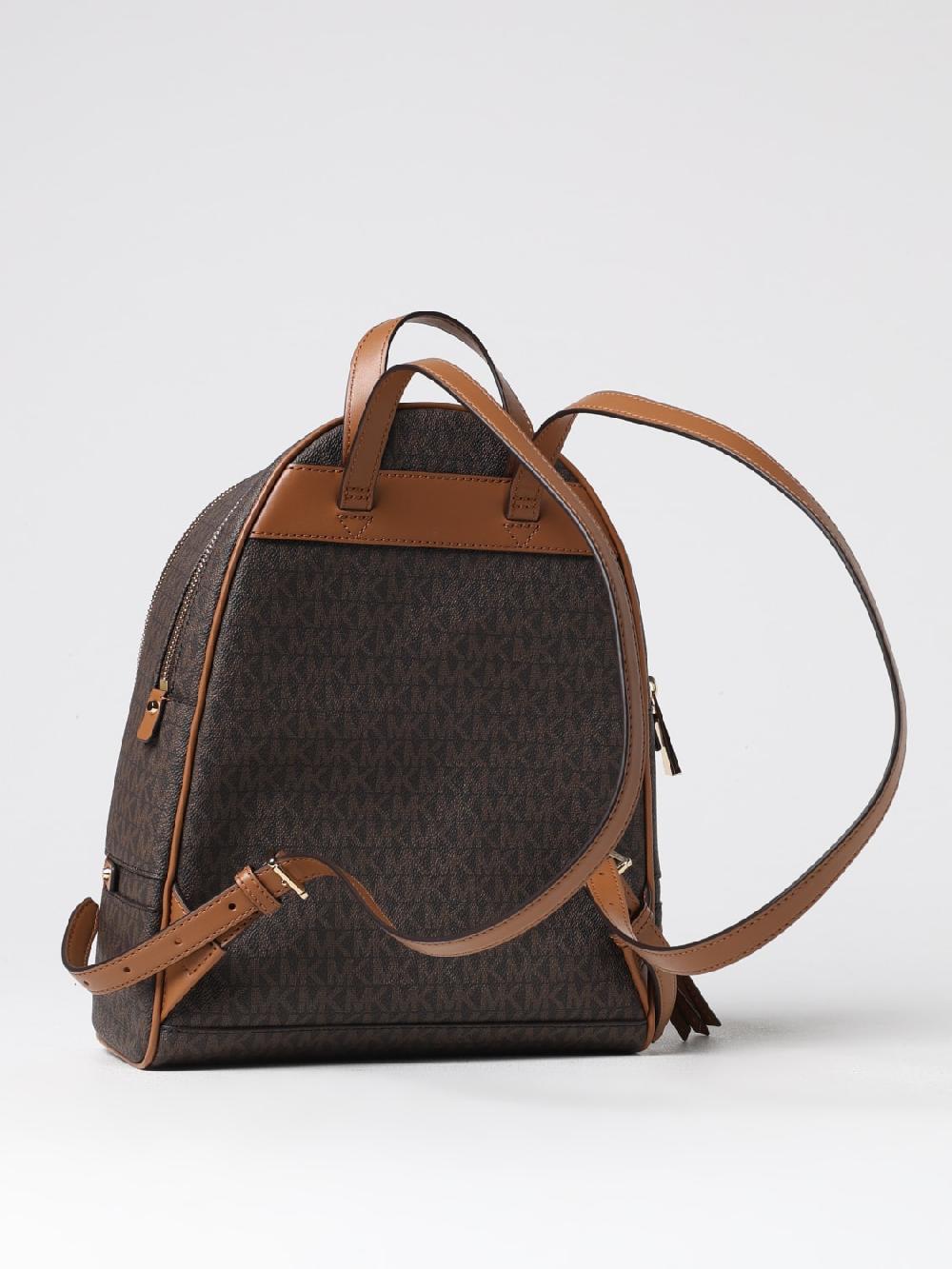 Giglio Zaino Michael Michael Kors In Cotone Spalmato Con Monogram MK All Over