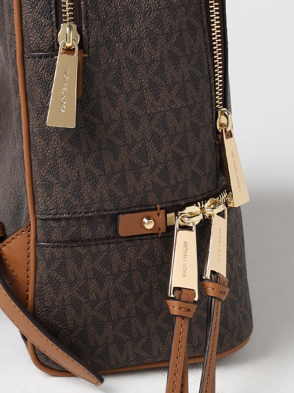 Giglio Zaino Michael Michael Kors In Cotone Spalmato Con Monogram MK All Over
