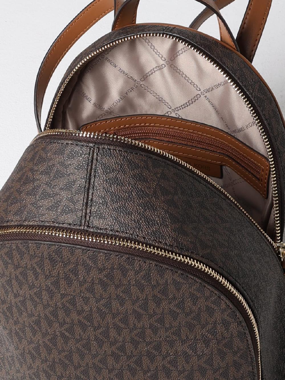 Giglio Zaino Michael Michael Kors In Cotone Spalmato Con Monogram MK All Over