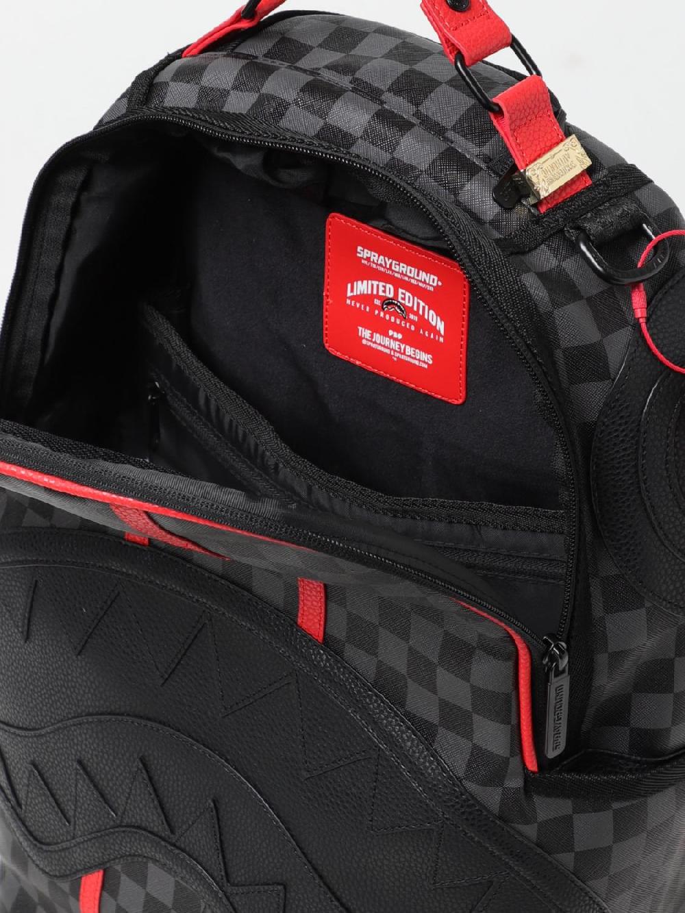 Giglio Zaino Raceway 3 Sprayground In Cotone Spalmato Saffiano