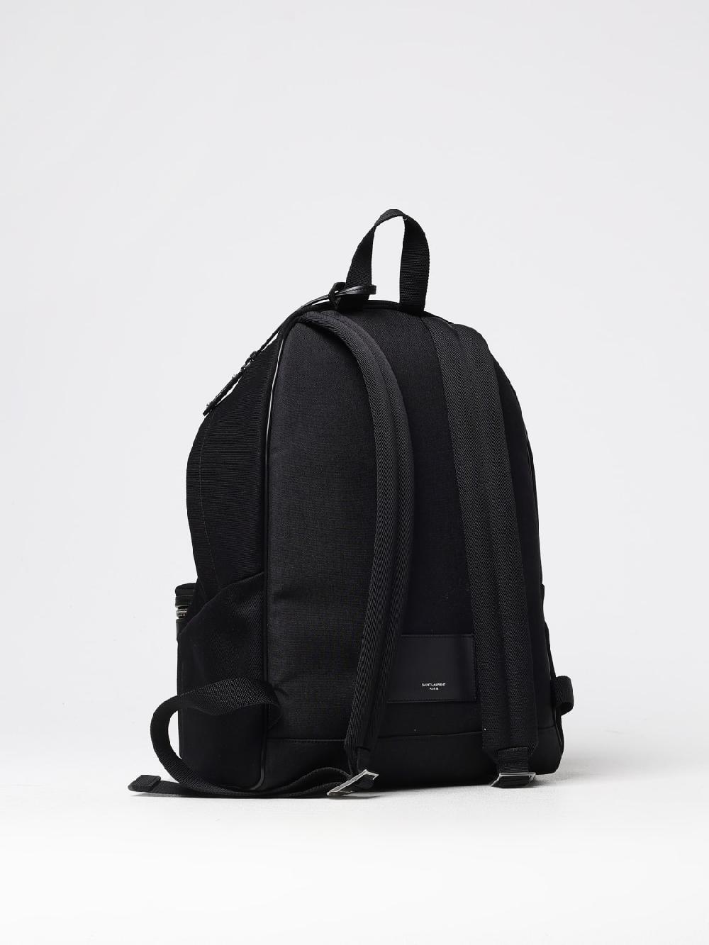 Giglio Zaino Saint Laurent In Canvas Di Cotone E Pelle