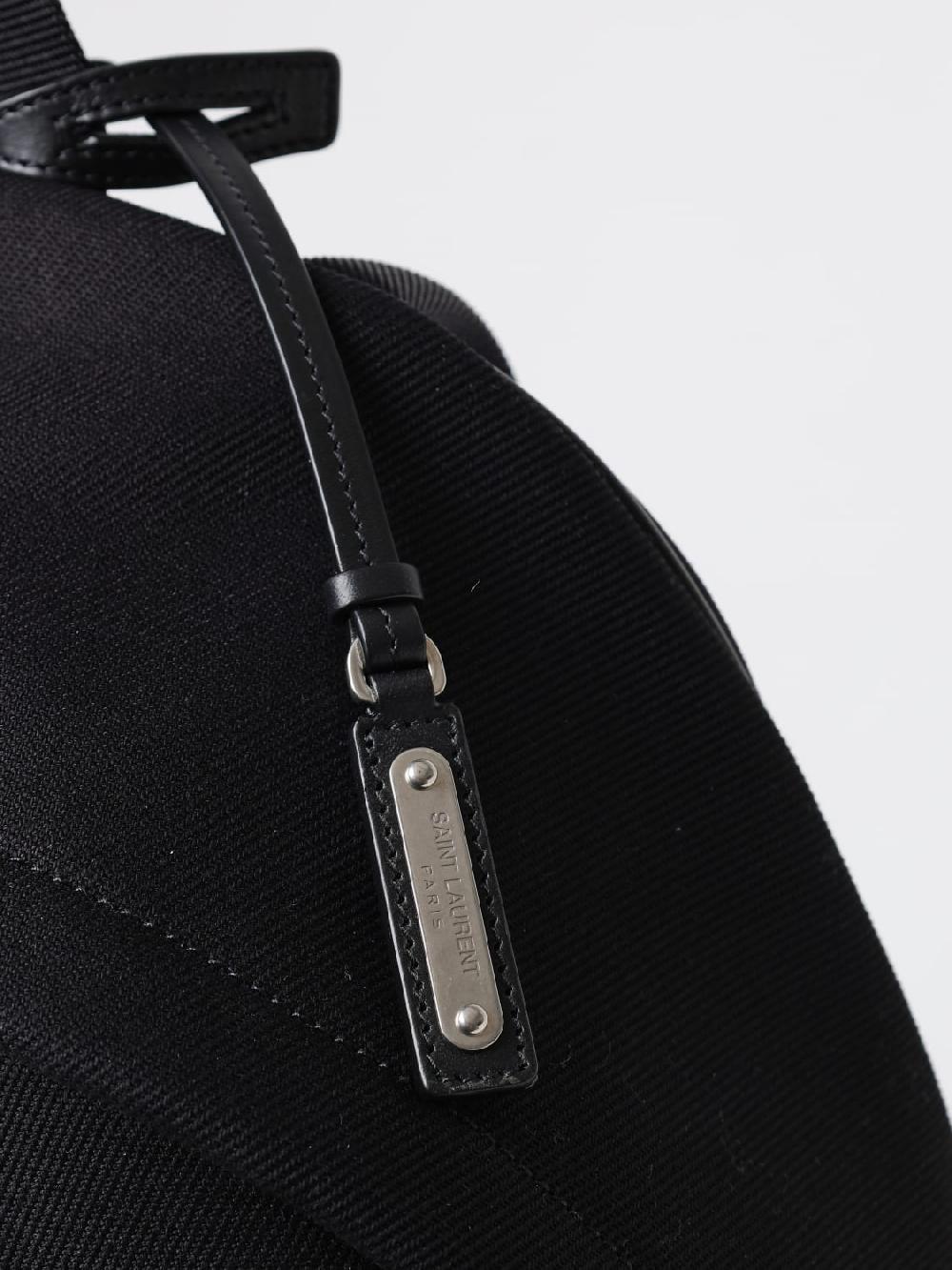 Giglio Zaino Saint Laurent In Canvas Di Cotone E Pelle