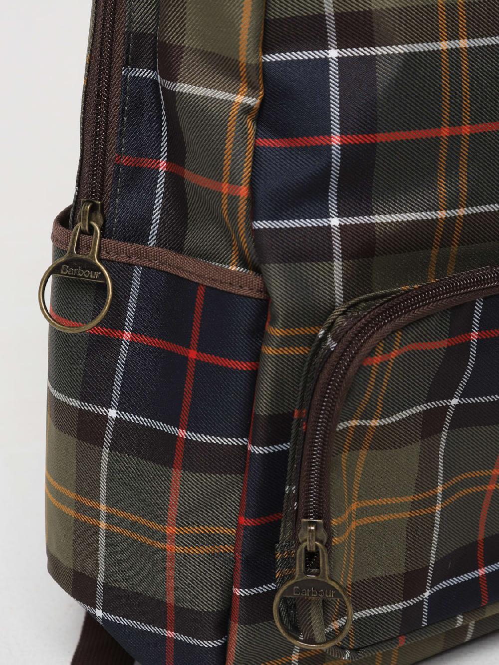 Giglio Zaino Torridon Barbour In Nylon Stampa Tartan