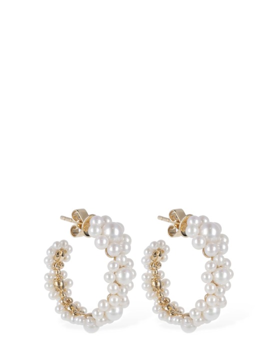 Luisaviaroma 14kt Orecchini a cerchio in perla Jardin Boucle