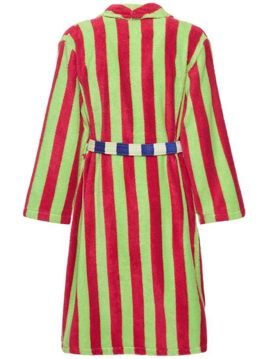 Luisaviaroma Accappatoio Garden Stripe In Misto Cotone