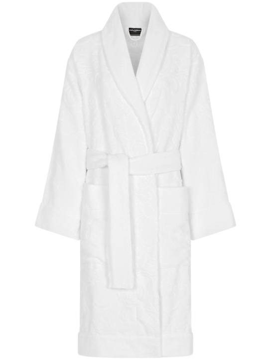 Luisaviaroma Accappatoio in spugna di cotone jacquard