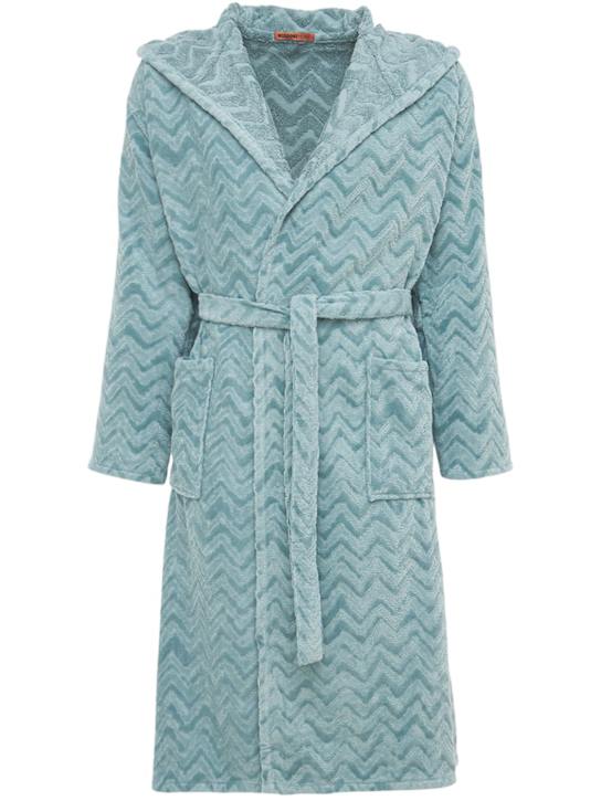 Luisaviaroma Accappatoio Rex in cotone con cappuccio