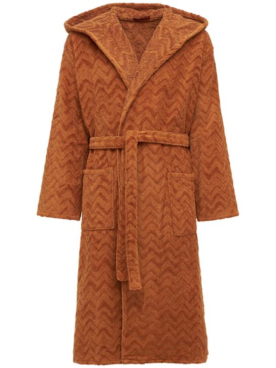 Luisaviaroma Accappatoio Rex in cotone con cappuccio