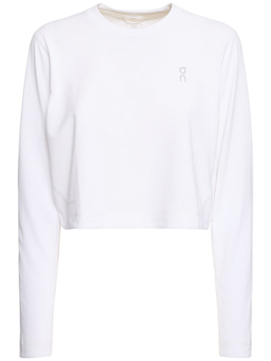 Luisaviaroma Active print cropped long sleeve t-shirt