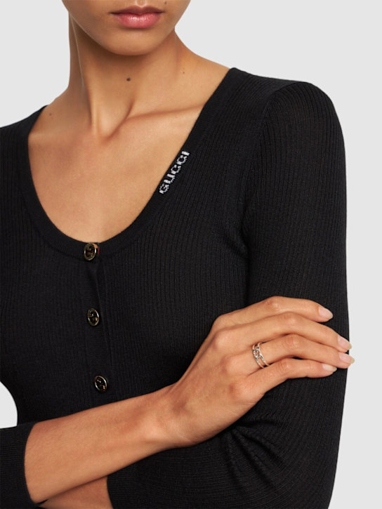 Luisaviaroma Anello In Argento Sterling Con Interlocking G