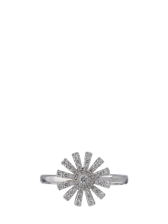 Luisaviaroma Anello Margherita In Oro 18kt Con Diamanti