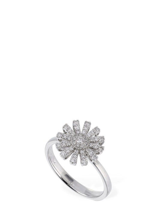 Luisaviaroma Anello Margherita in oro 18kt con diamanti