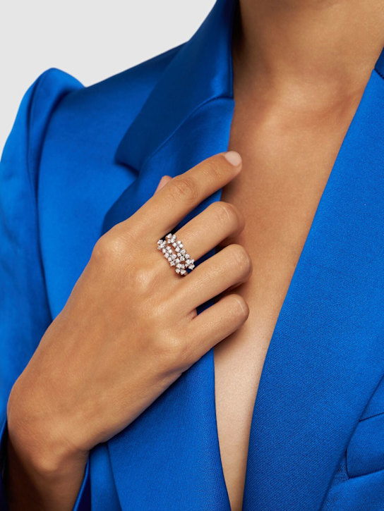 Luisaviaroma Anello Mimosa Flexi In Oro 18kt Con Diamanti