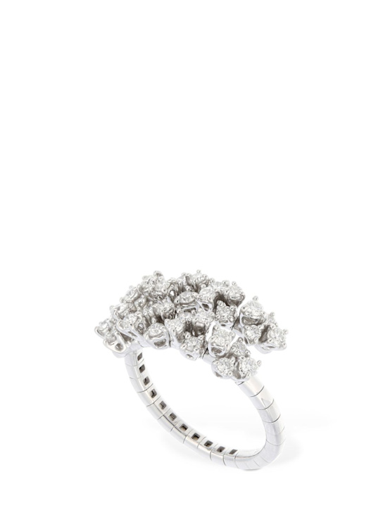 Luisaviaroma Anello Mimosa Flexi in oro 18kt con diamanti