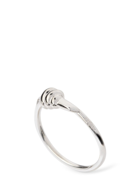 Luisaviaroma Anello sottile Nodo in argento sterling