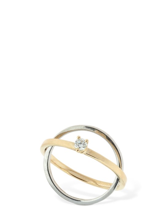 Luisaviaroma Anello Tourbillon in oro 18kt / diamanti
