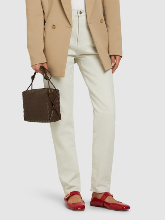 Luisaviaroma Ballerine Vlogo In Pelle Verniciata 5mm