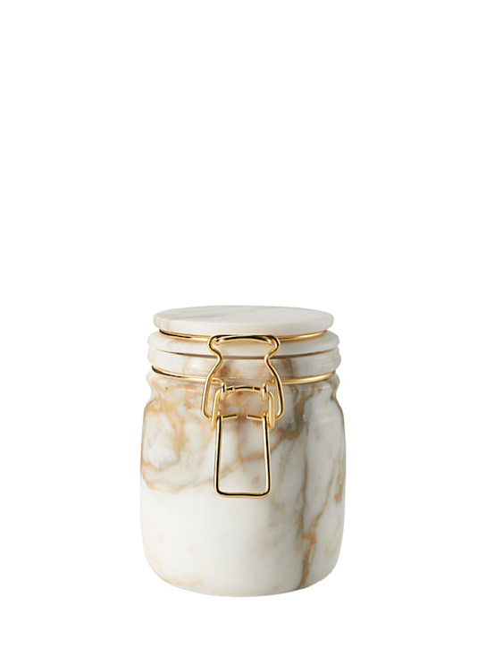 Luisaviaroma Barattolo Miss Marble in marmo calacatta