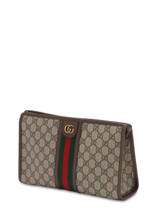 Luisaviaroma Beauty Case GG Supreme In Tela Spalmata
