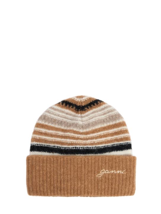 Luisaviaroma Berretto in misto lana morbida a righe