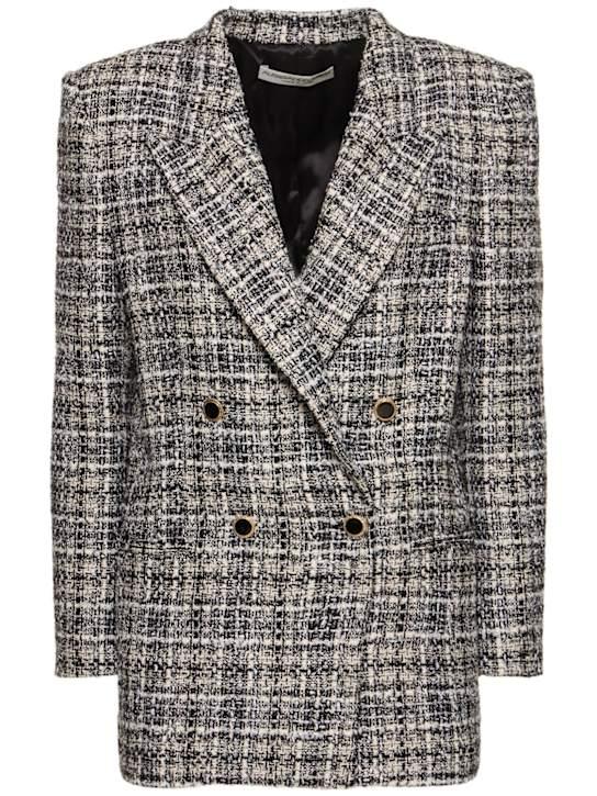 Luisaviaroma Blazer oversize in tweed di lurex Check