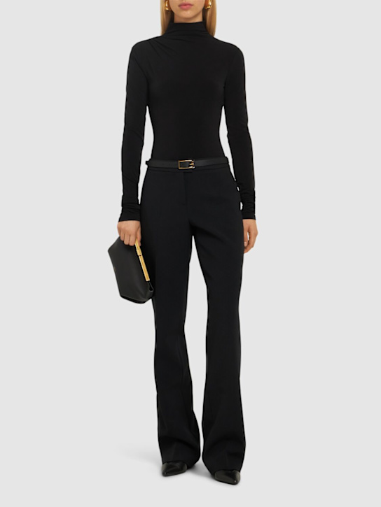 Luisaviaroma Body Parker In Jersey Sablé Schiena Scoperta